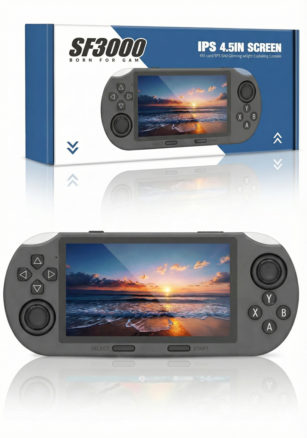 Consola portátil SF3000 con juegos retro